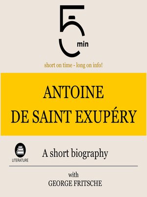 cover image of Antoine de Saint Exupéry